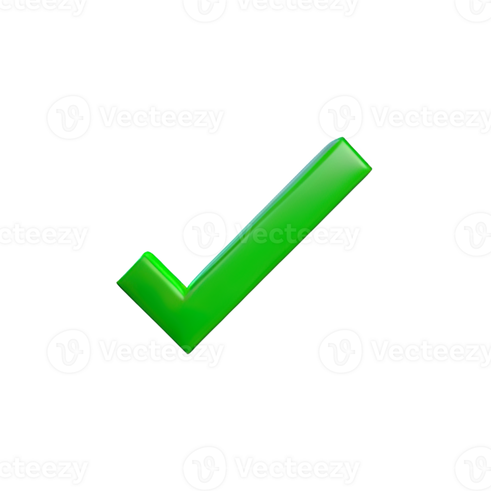 3d icon check mark png