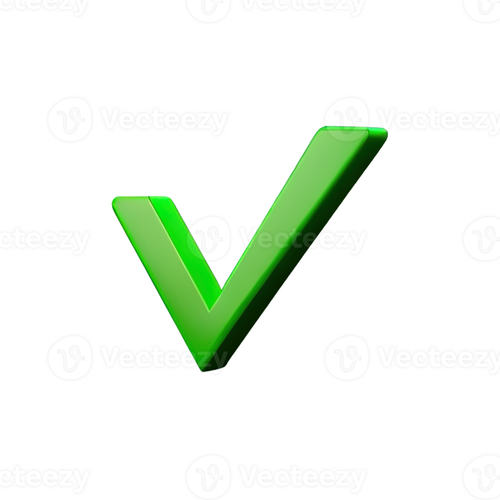 3d icon check mark png