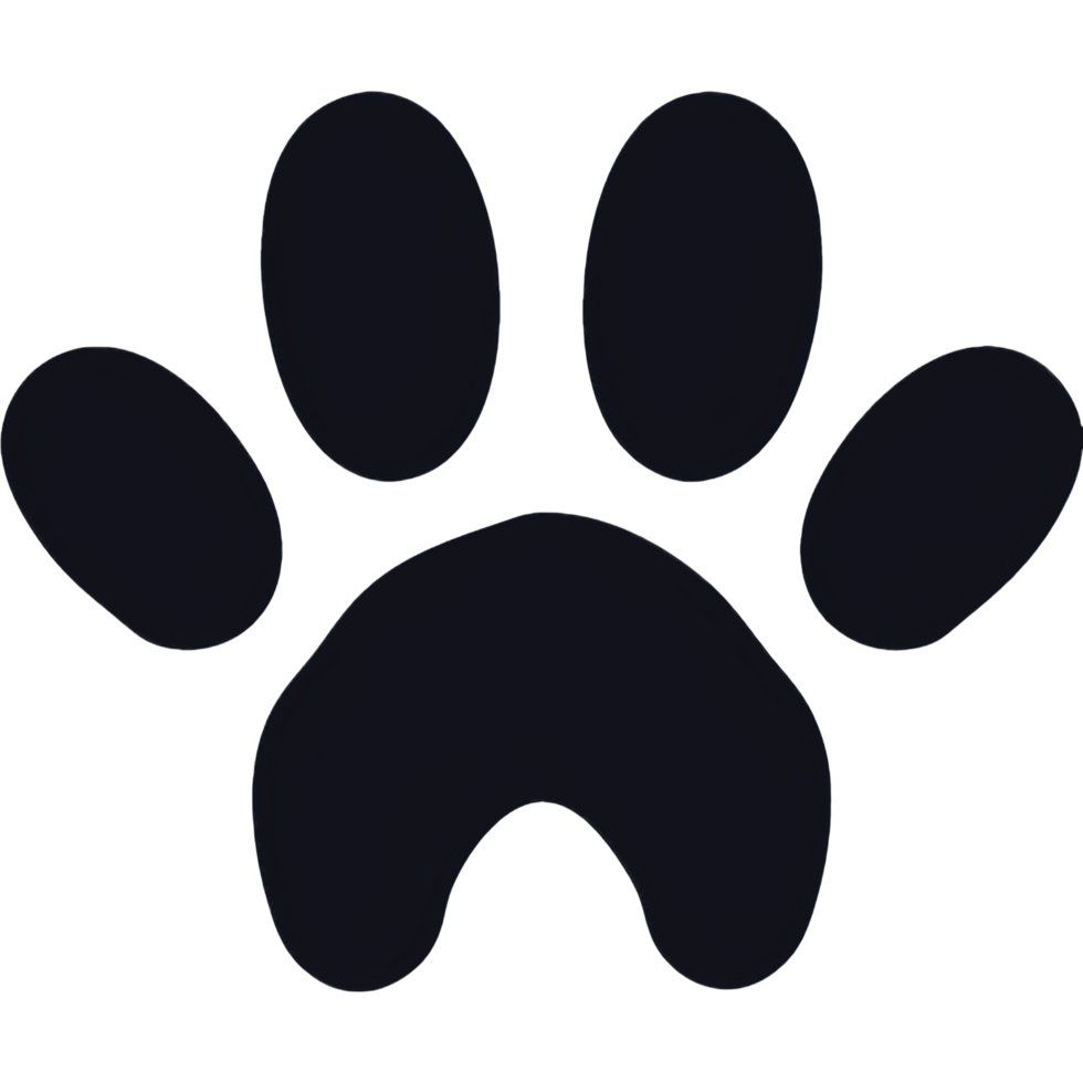 Dog or cat paw icon png