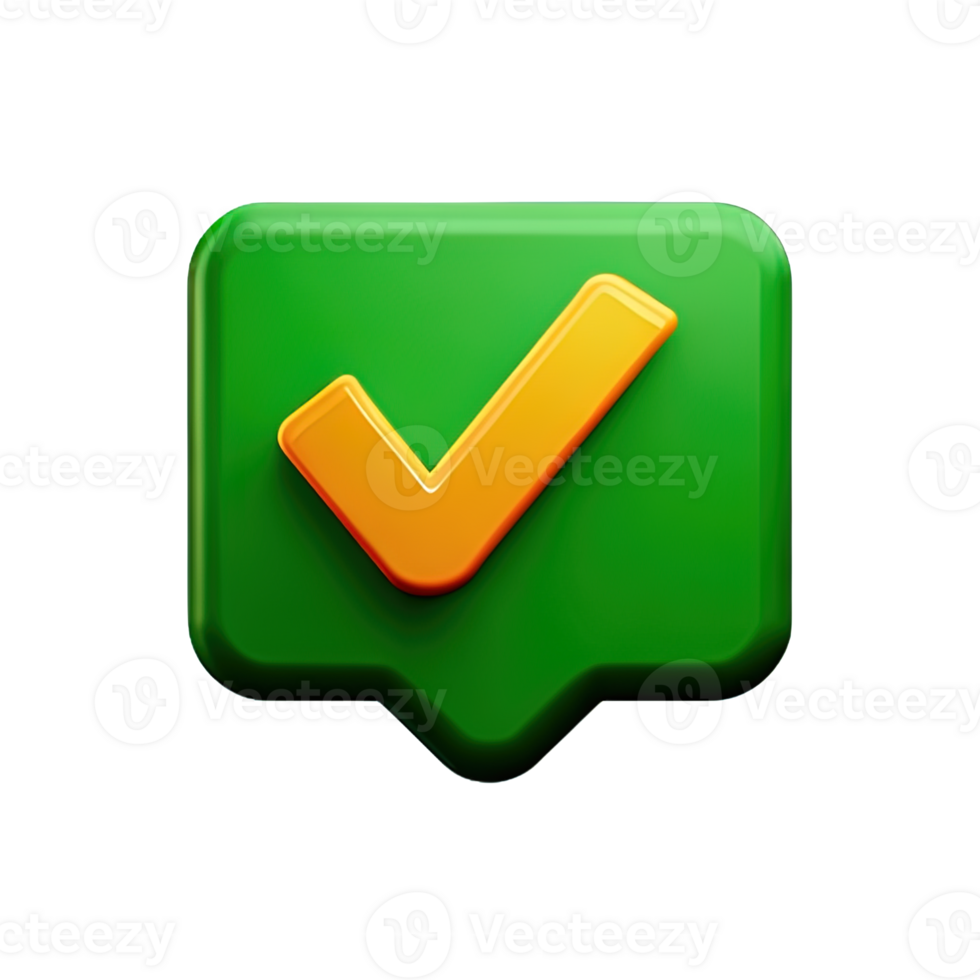 3d icon check mark png