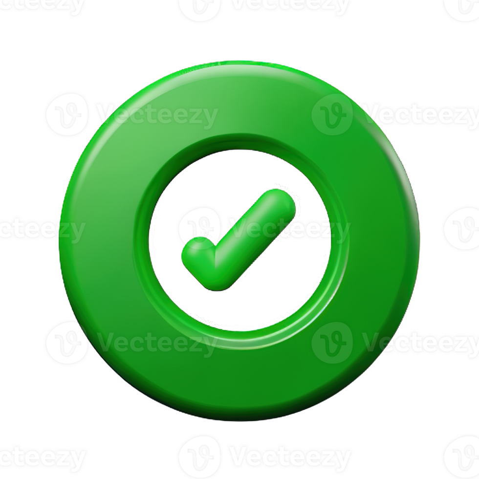 3d icon check mark png