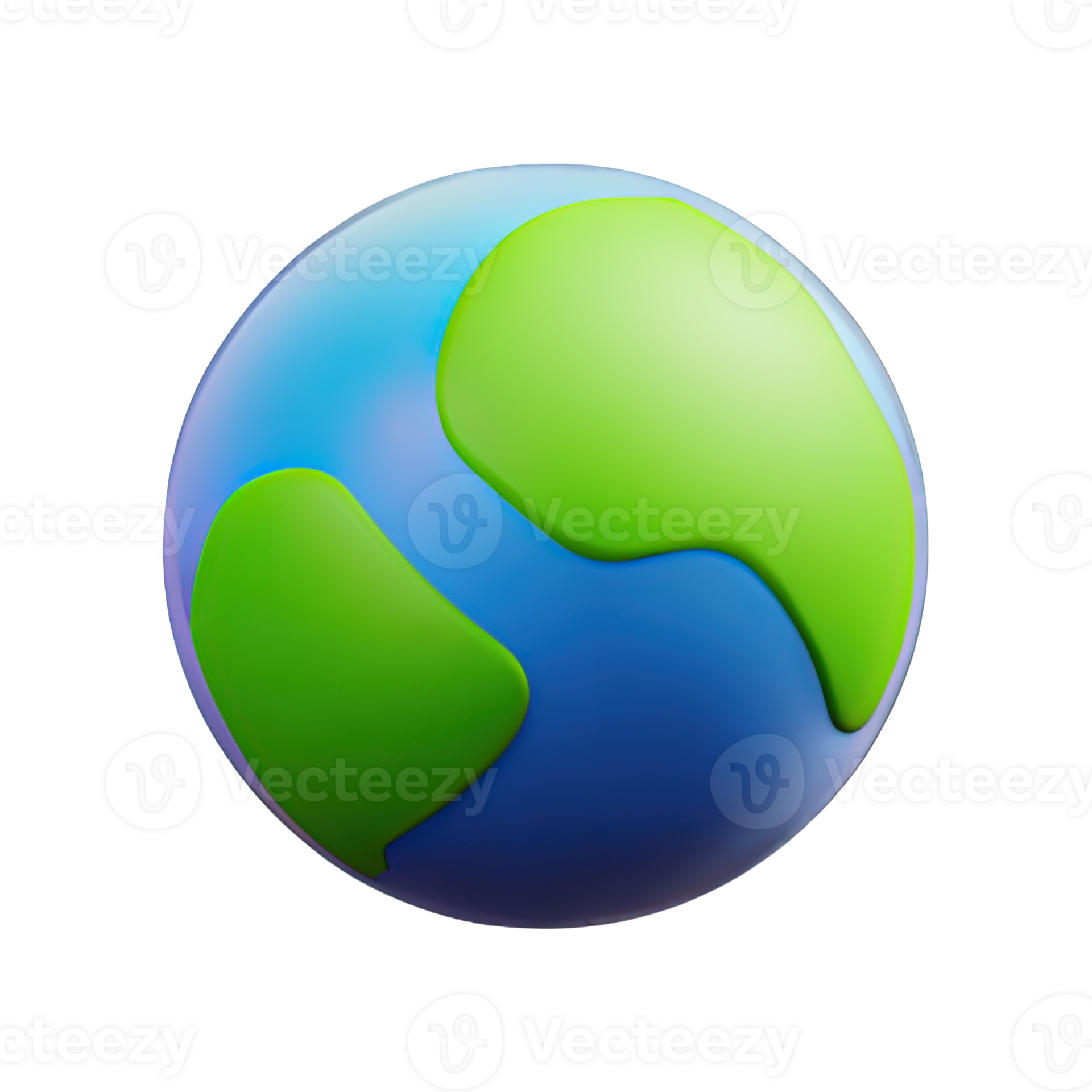 3D Cartoon planet Earth icon 24762036 PNG