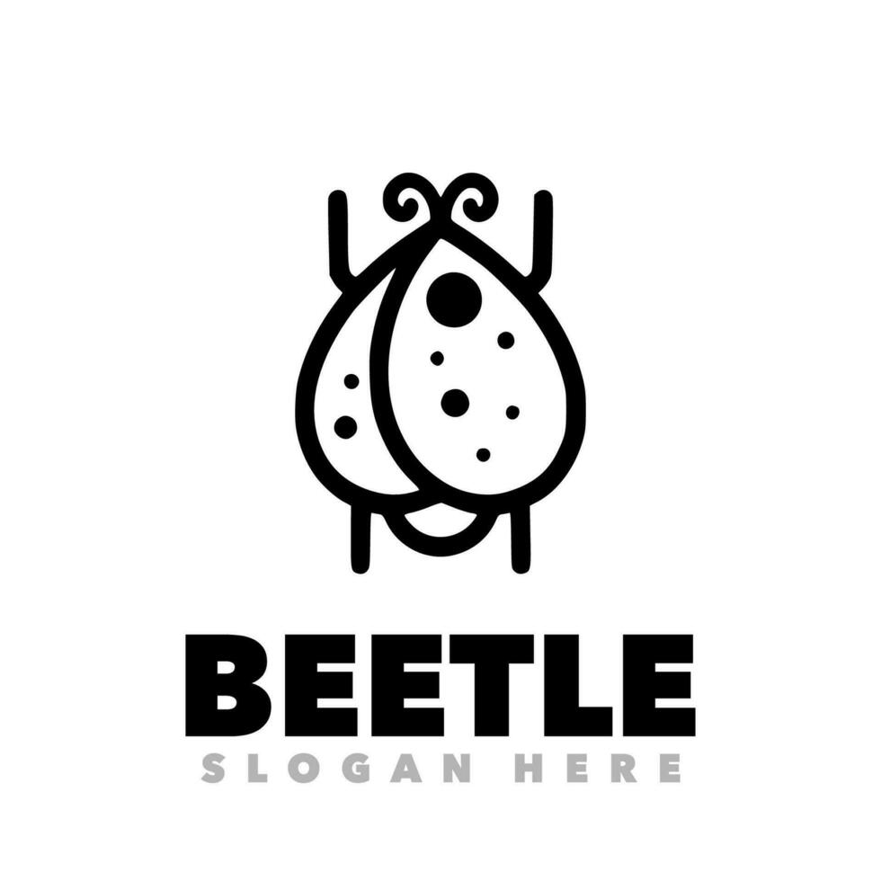 Beetle simple design vector