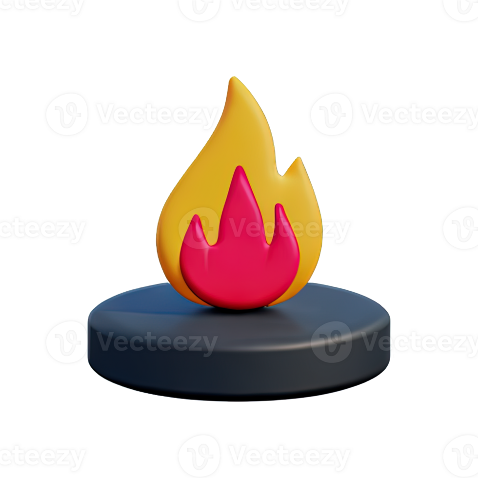 3d campfire icon png