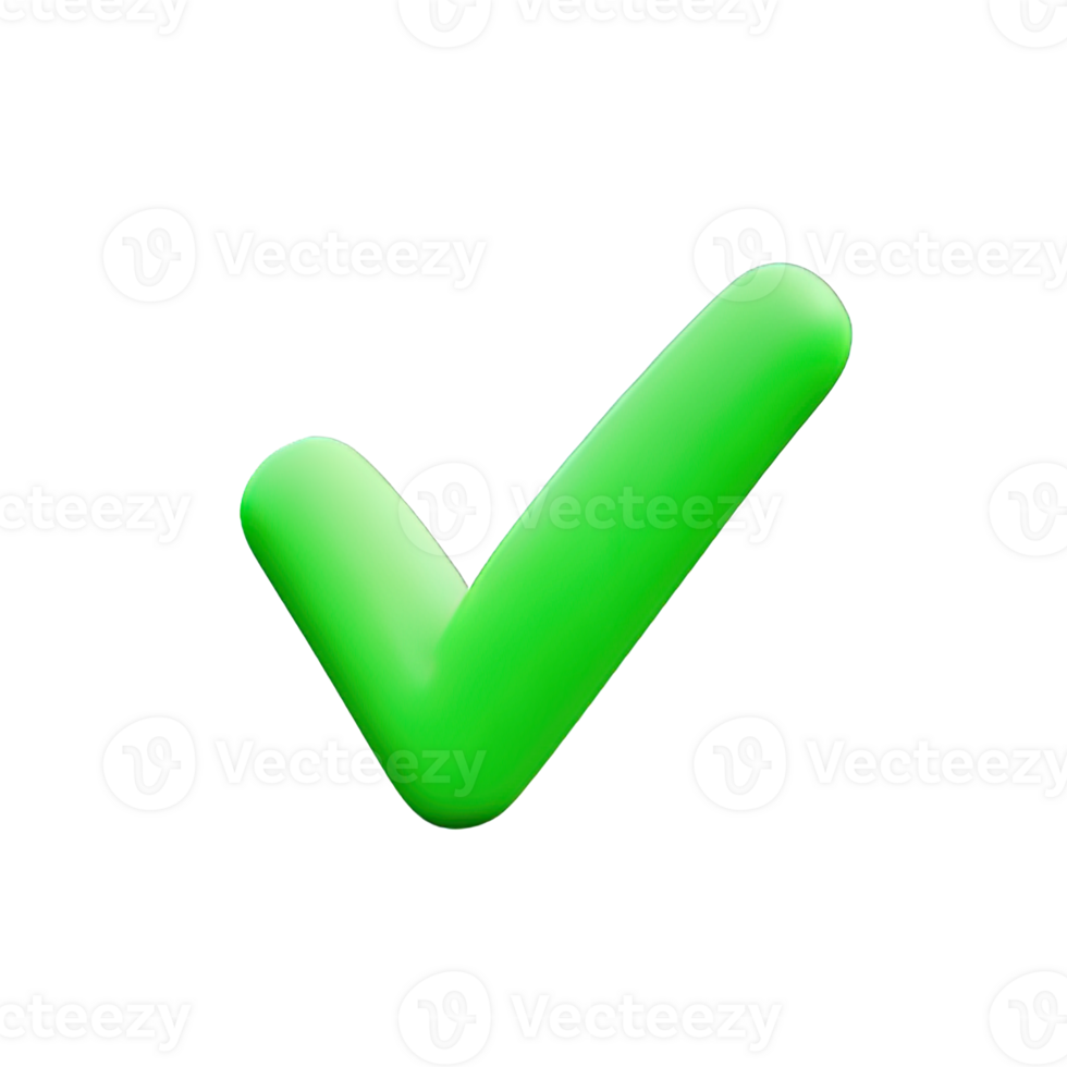 3d icon check mark png