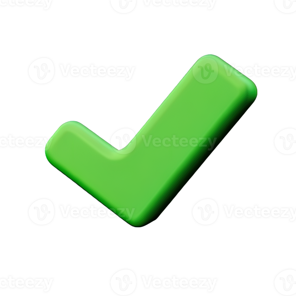 3d icon check mark png