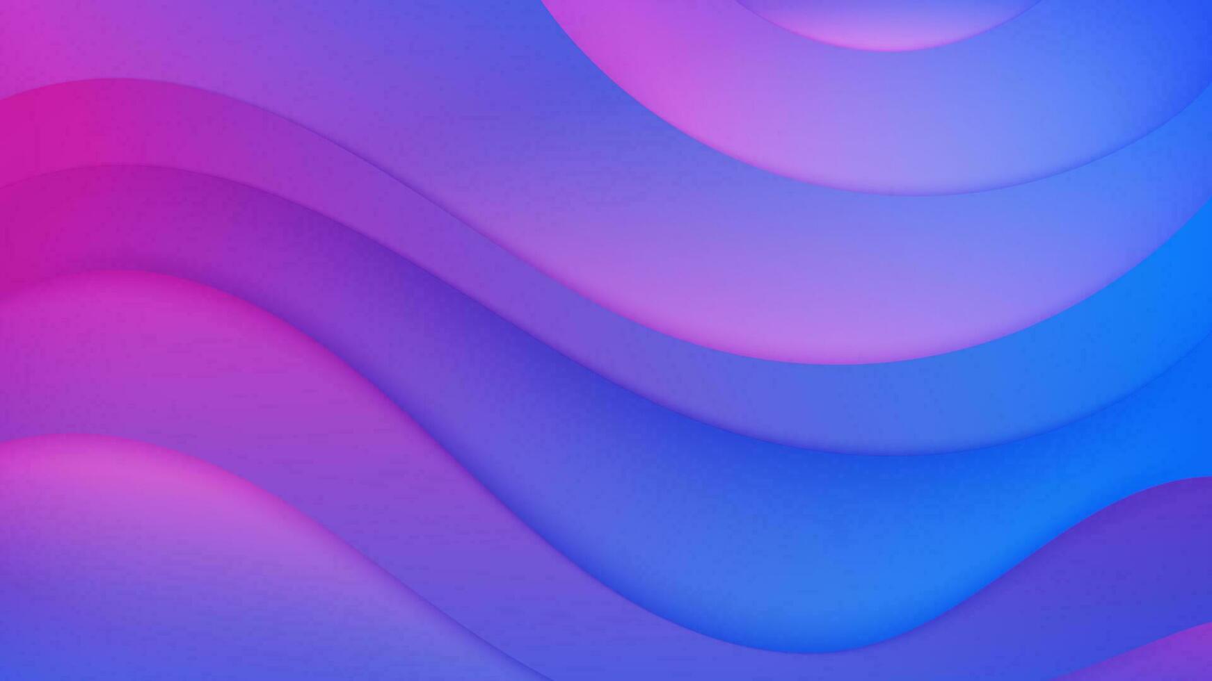 Abstract Gradient purple blue liquid Wave Background vector