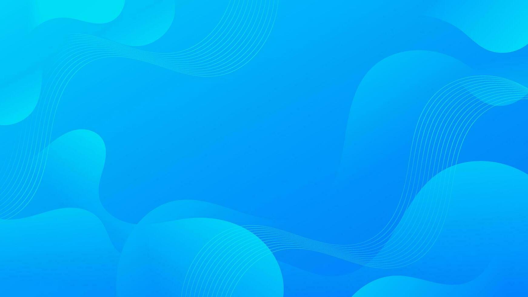 Abstract Gradient blue liquid Wave Background vector