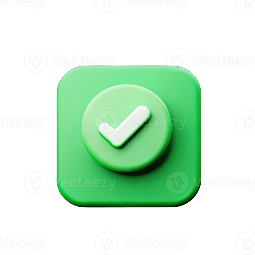 3d icon check mark png