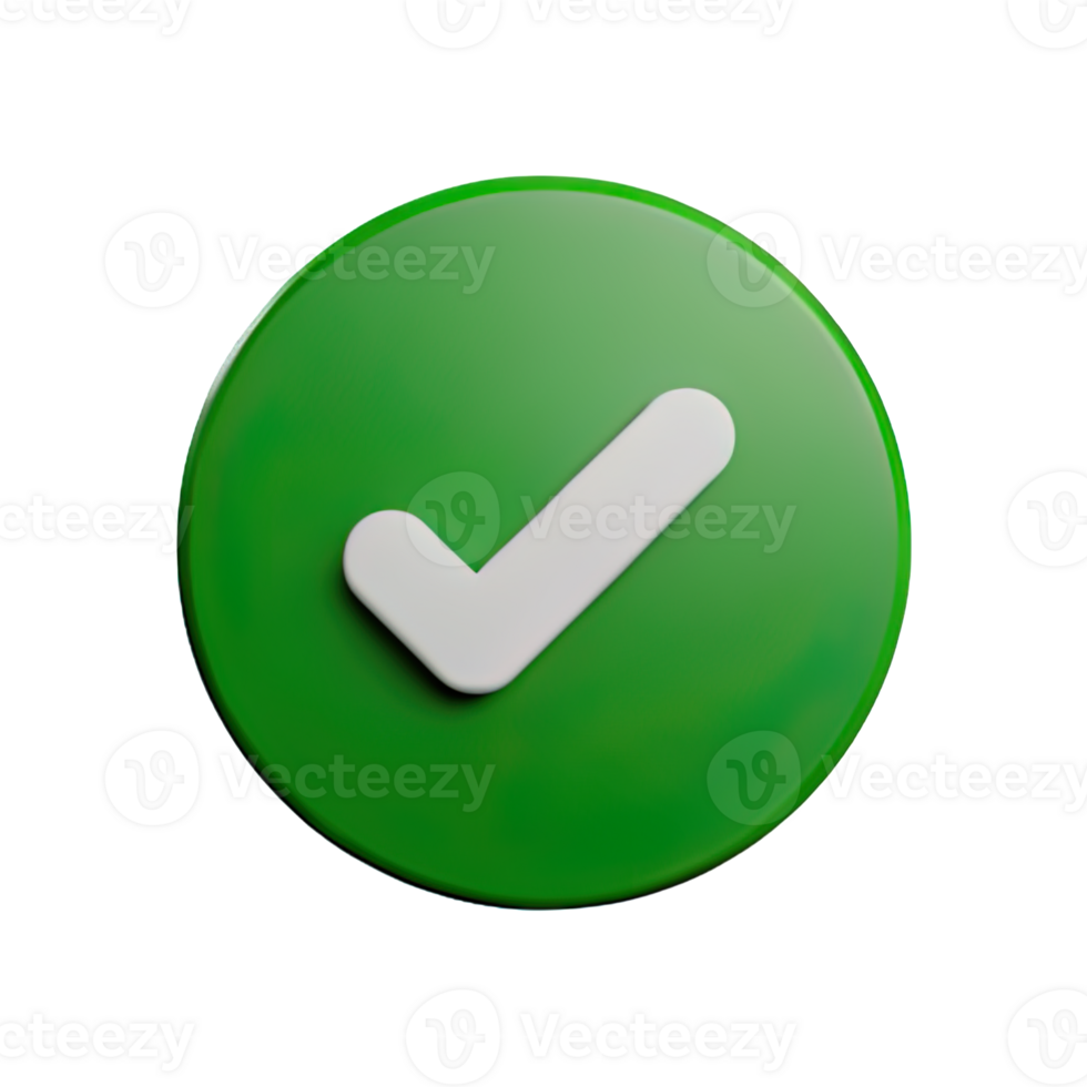 3d icon check mark png