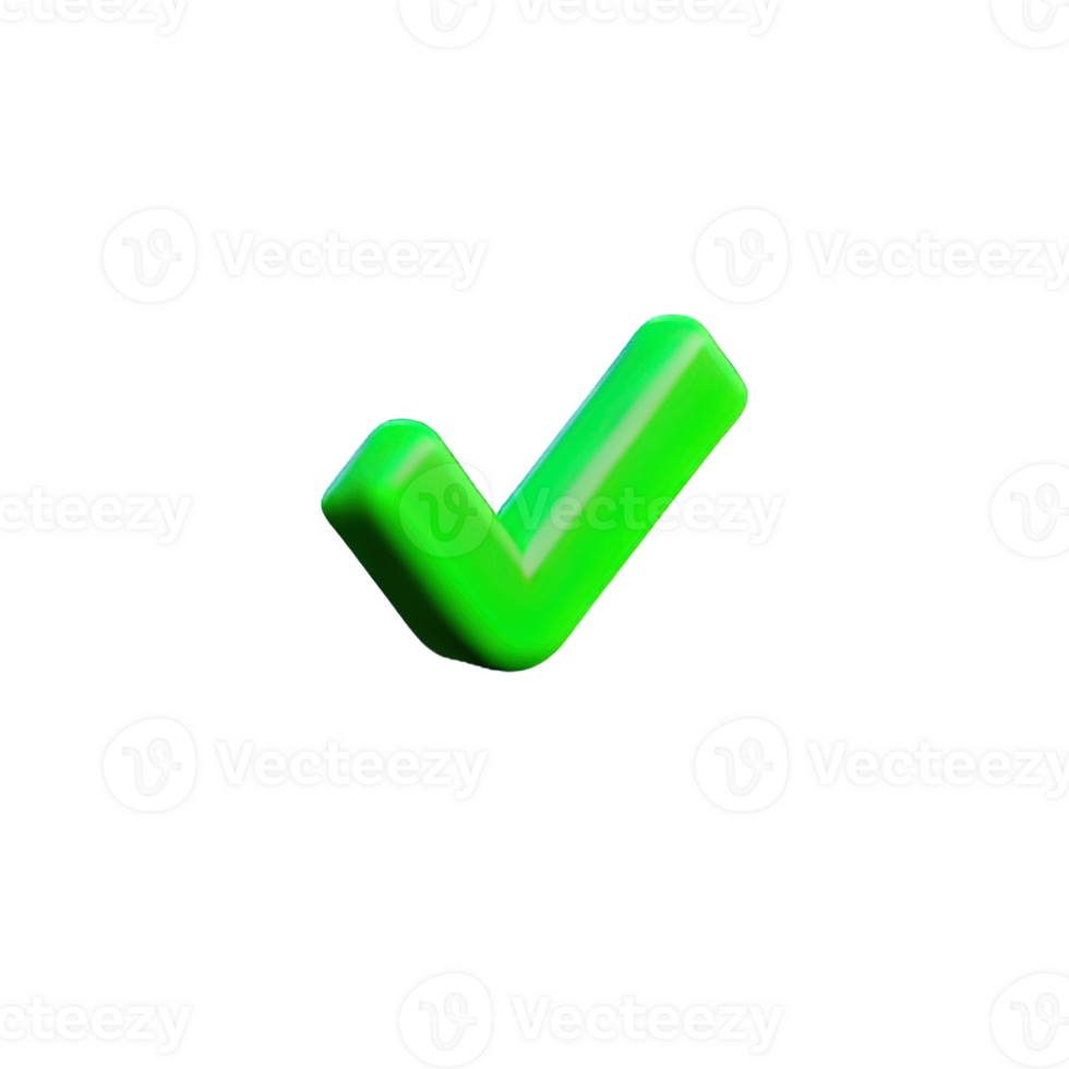 3d icon check mark png