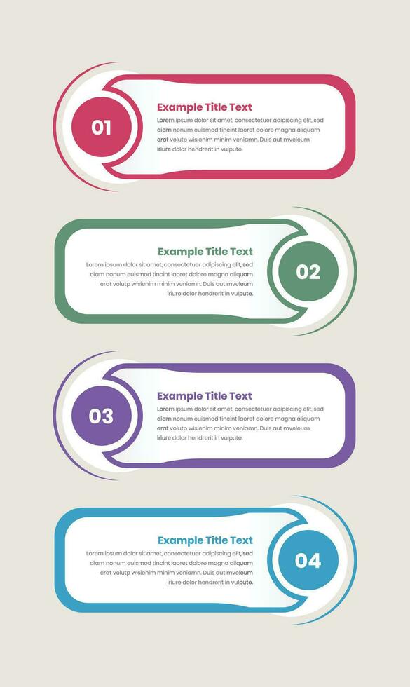 Business process overview vertical steps infographic presentation template design with number vector
