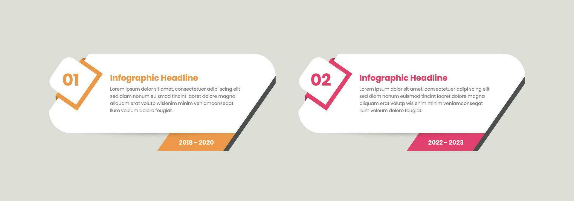 Simple steps infographic label presentation abstract card design vector