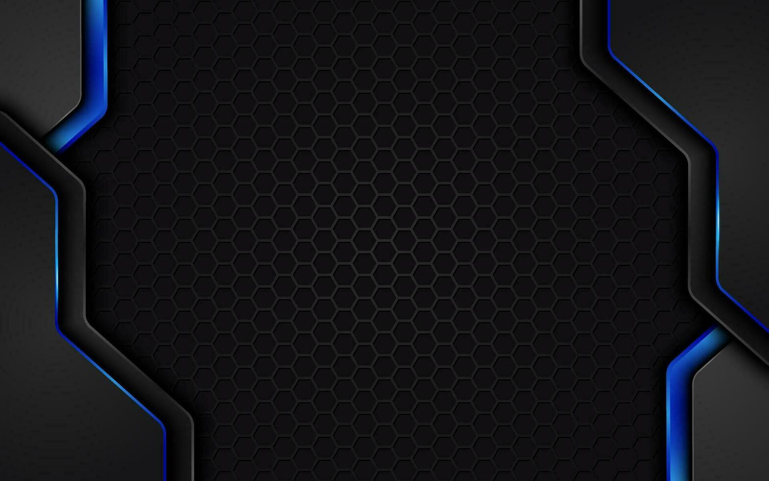 modern realistic 3d glossy blue with metallic texture background vector
