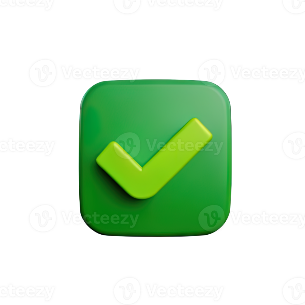 3d icon check mark png