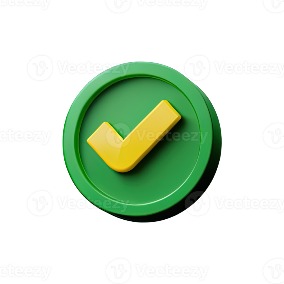 3d icon check mark png