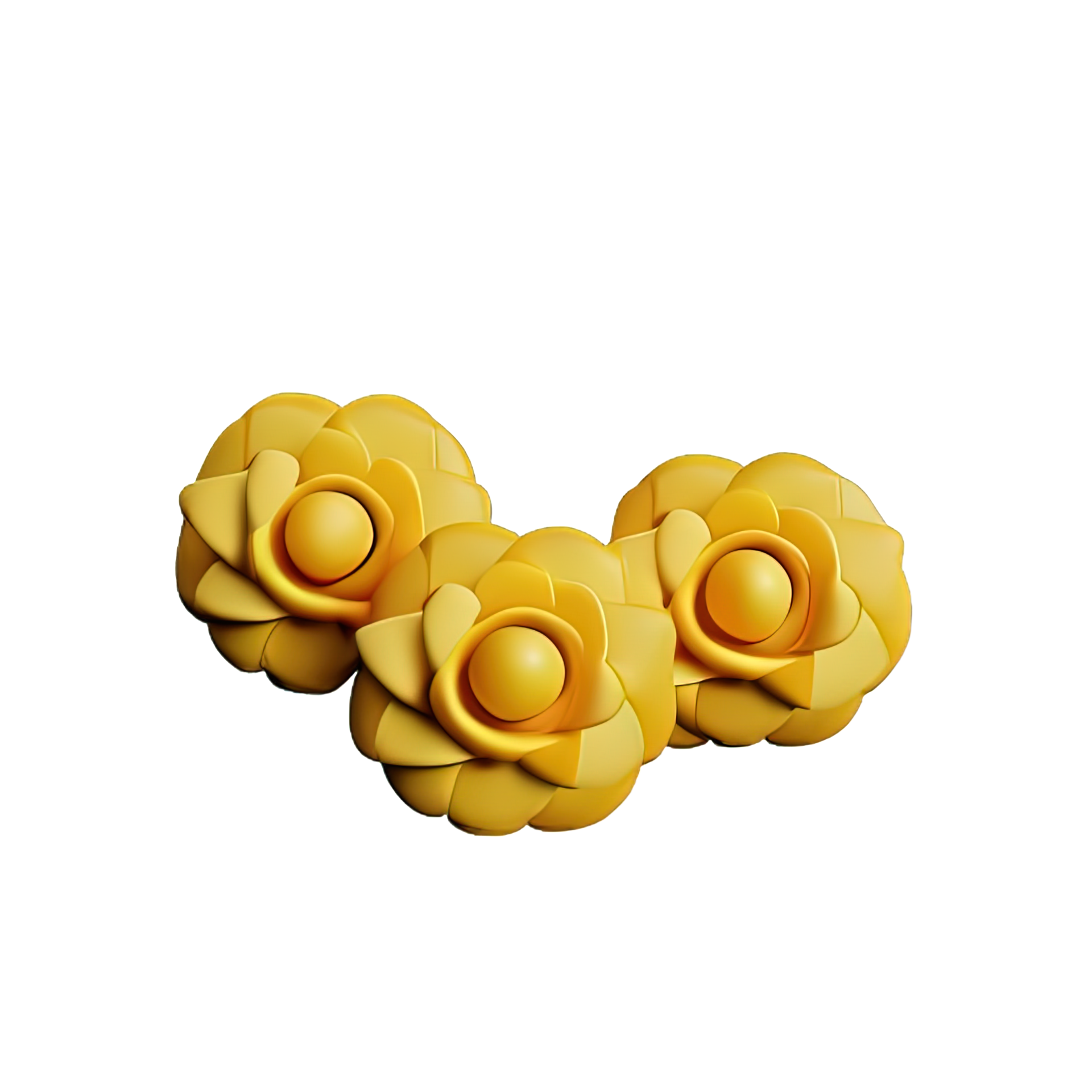 3d yellow flower 24763029 PNG