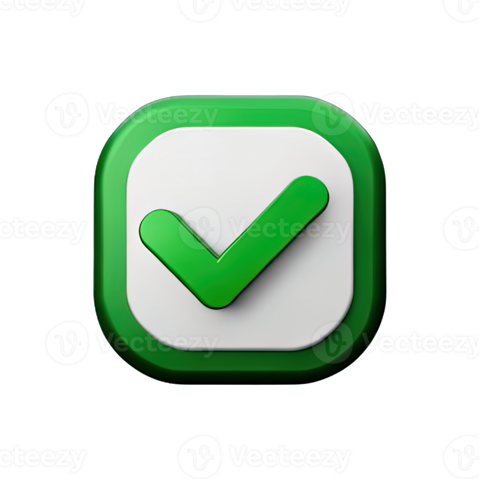 3d icon check mark png