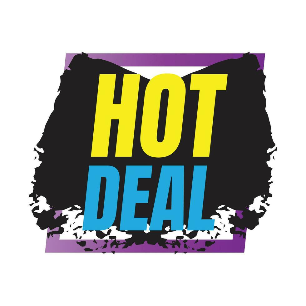 Hot deal promotional vector sign, Grand deal advertising icon, Big sale marketing vector symbol