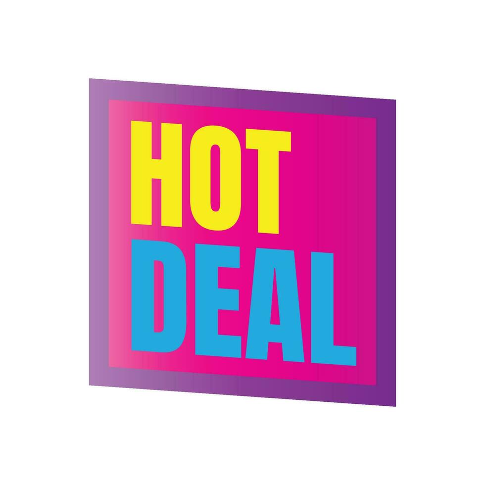 Hot deal promotional vector sign, Grand deal advertising icon, Big sale marketing vector symbol