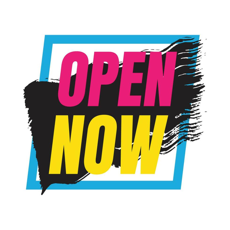 We are open vector sign, Open now market, and shopping center icon sign design, We are open marketing vector signboard