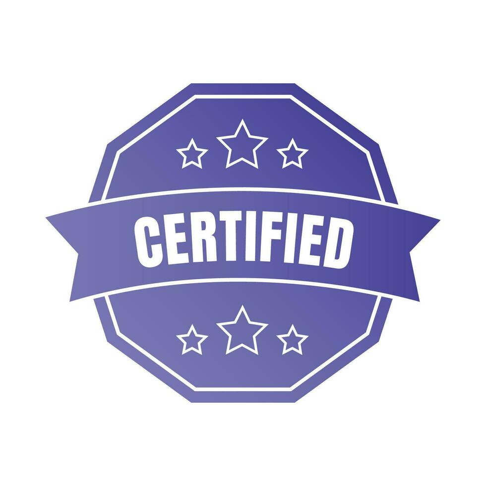 Certified badge stamp design, Approved badge seal, Accepted badge stamp vector
