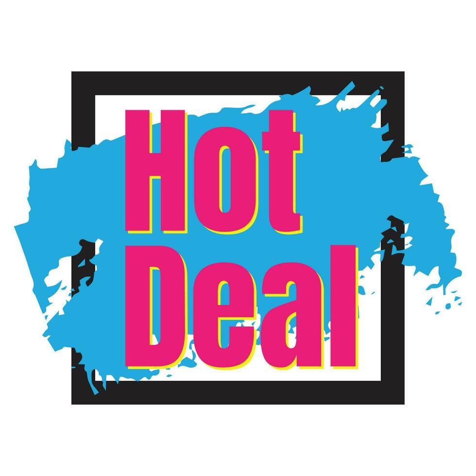 Hot deal promotional vector sign, Grand deal advertising icon, Big sale marketing vector symbol