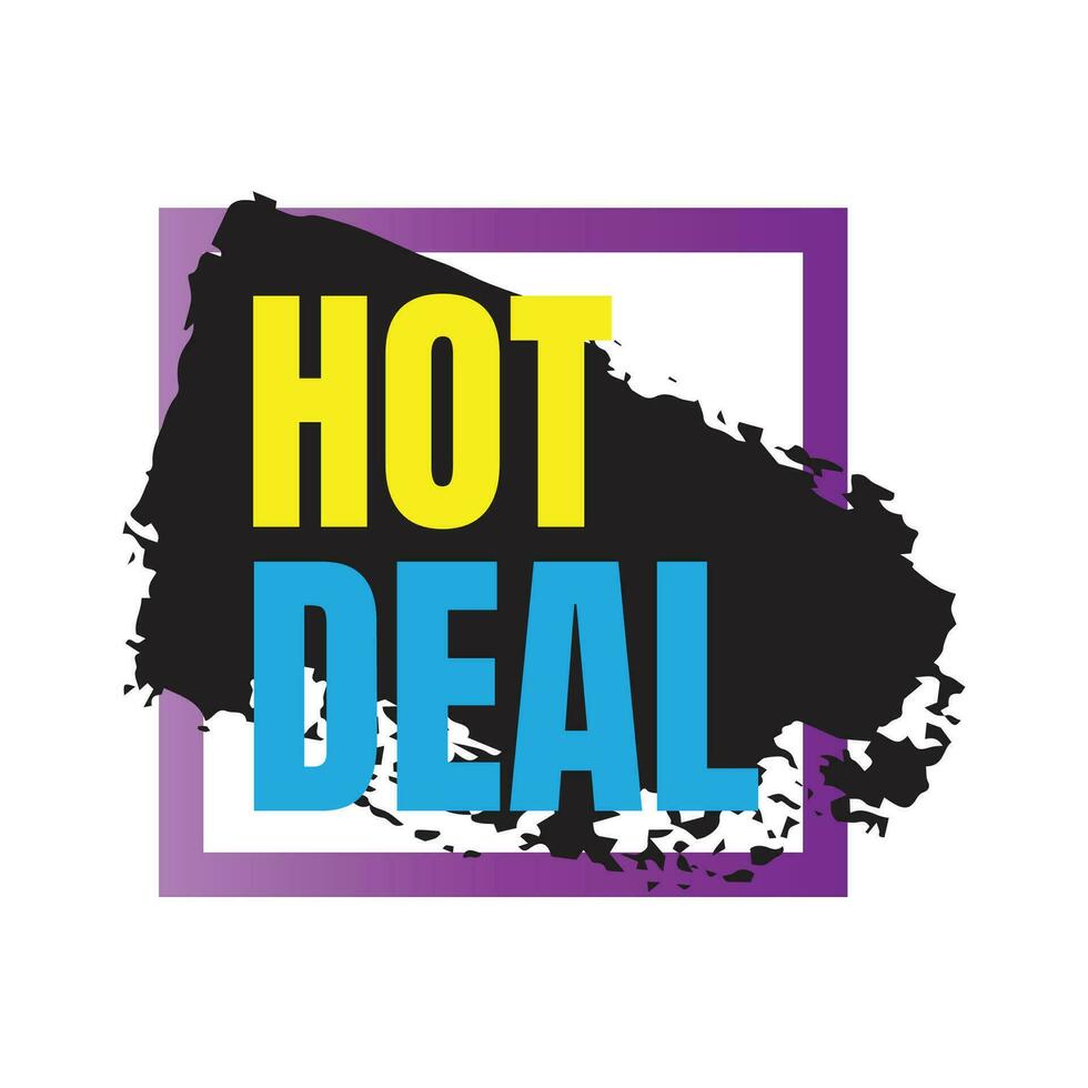 Hot deal promotional vector sign, Grand deal advertising icon, Big sale marketing vector symbol