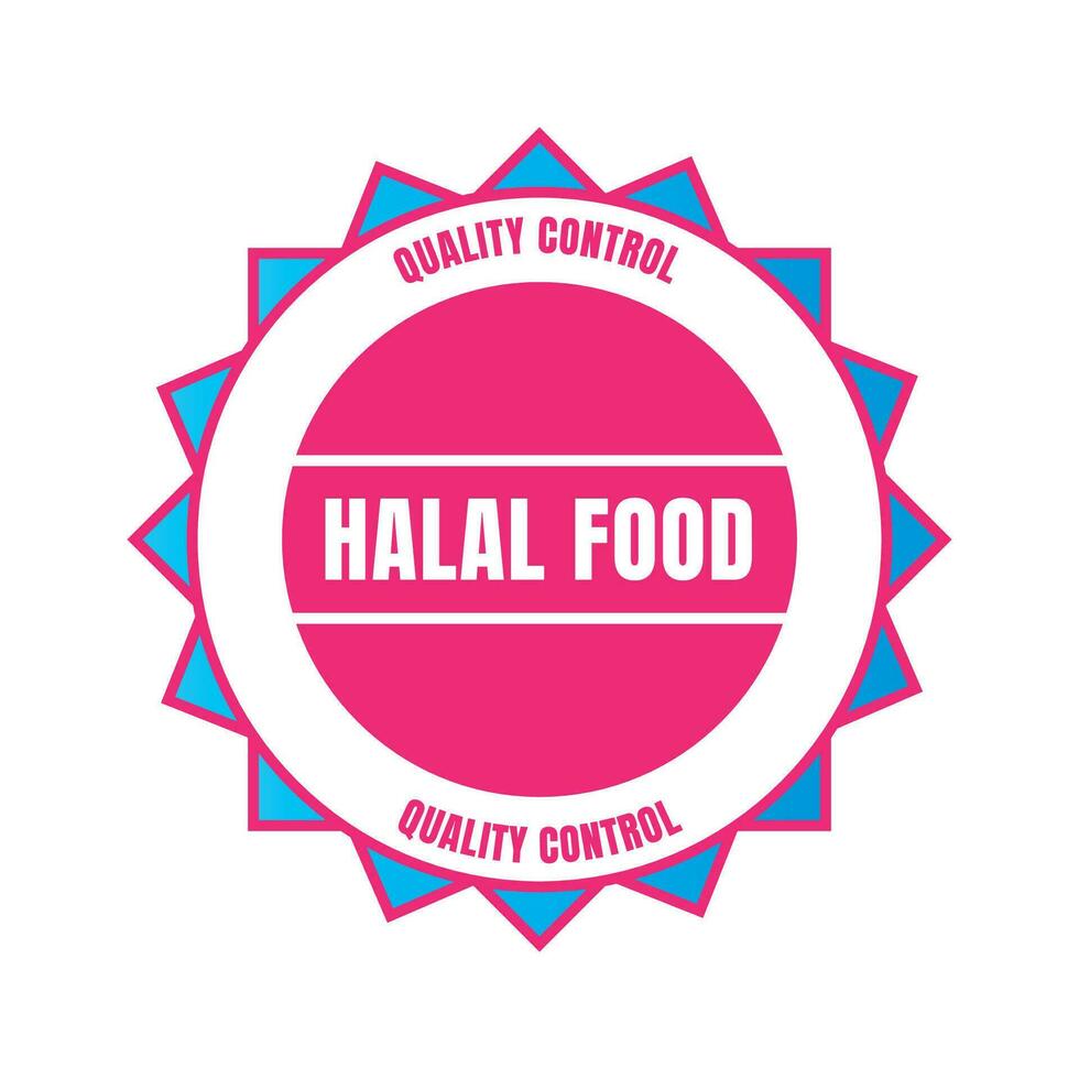 halal certificado insignia, halal comida certificado cinta insignia, halal producto Certificación sello vector