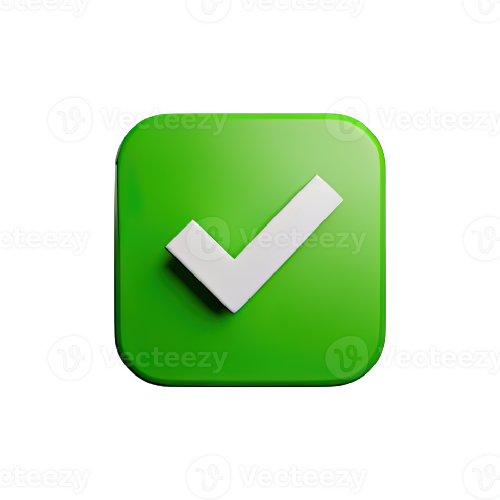 3d icon check mark png
