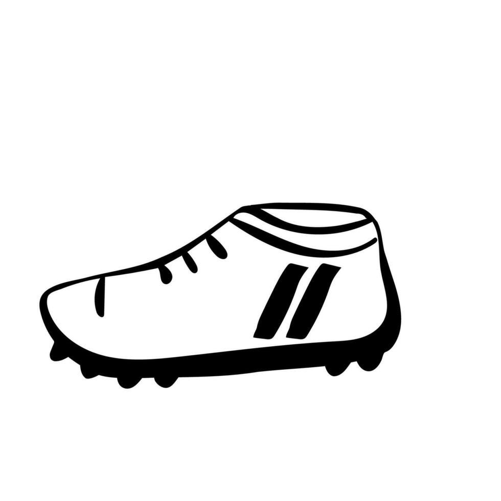 A vector illustration of soccer boots with studs for grip. Soccer boots. Football boots.