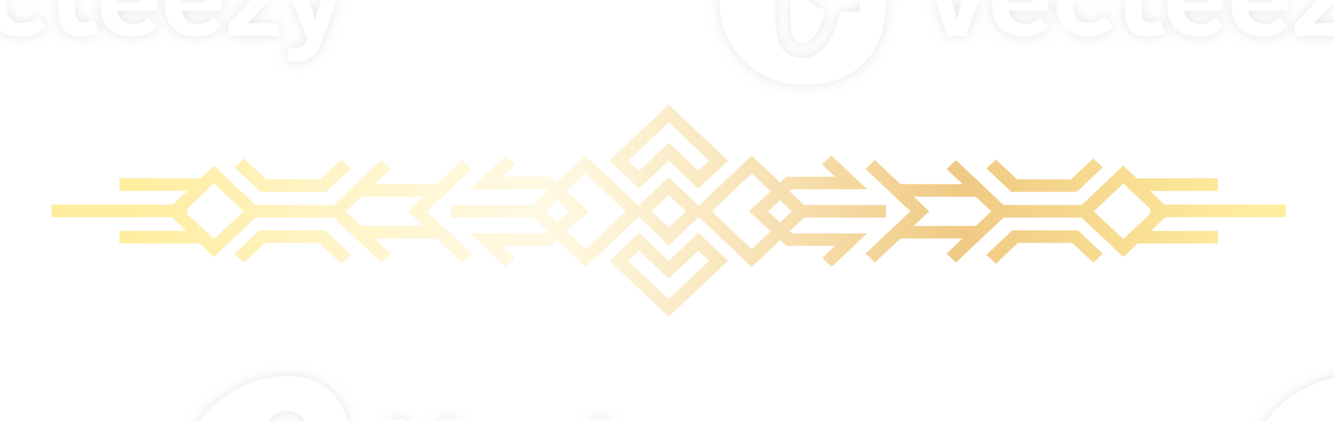Line art luxury golden border. Abstract golden elegant text divider for your design projects. PNG with transparent background