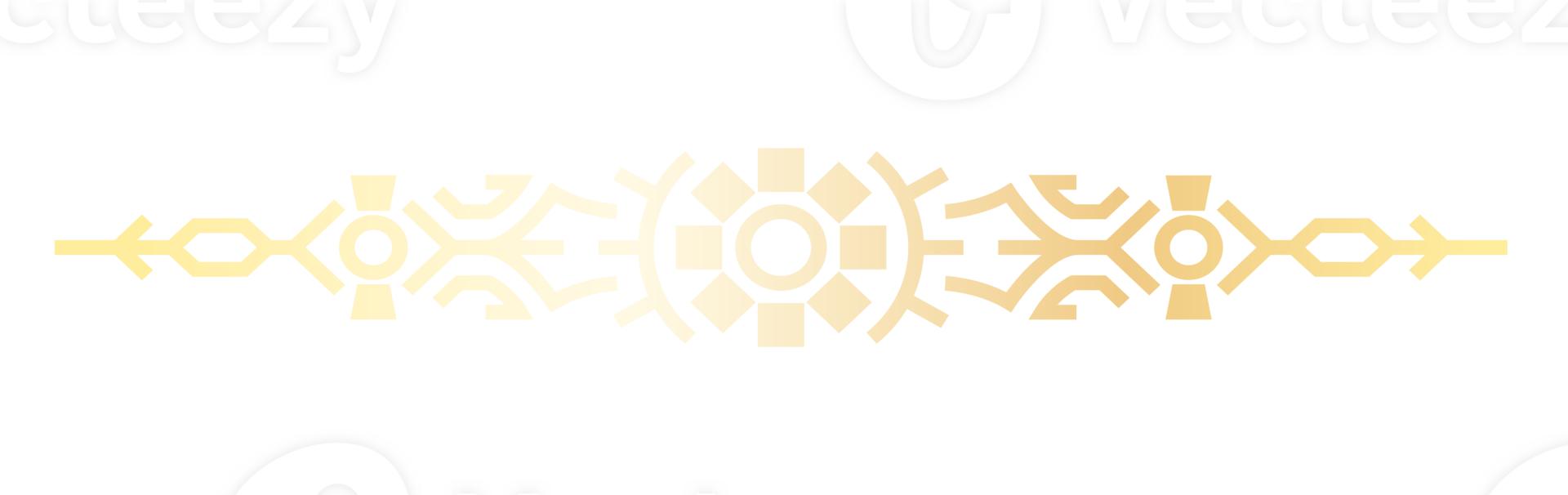Line art luxury golden border. Abstract golden elegant text divider for your design projects. PNG with transparent background