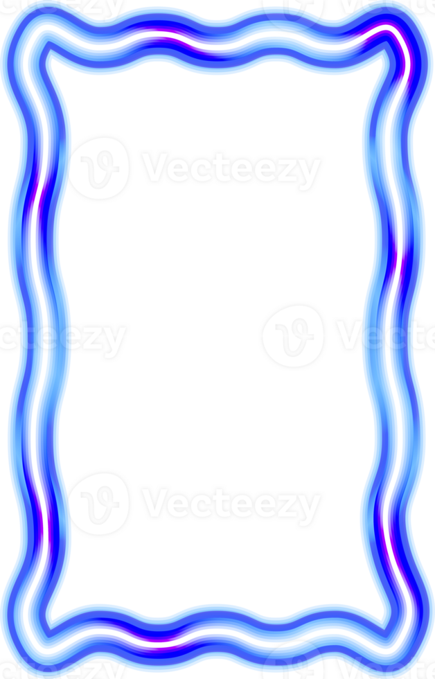 astratto neon telaio. splendente e raggiante confine. copia spazio per il tuo immagini, testo, scritte, immagini, fotografie e disegni. png