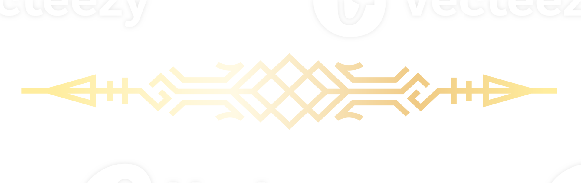 Line art luxury golden border. Abstract golden elegant text divider for your design projects. PNG with transparent background