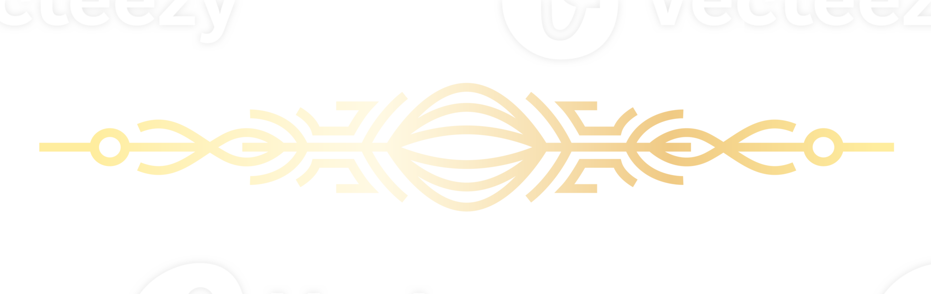 Line art luxury golden border. Abstract golden elegant text divider for your design projects. PNG with transparent background