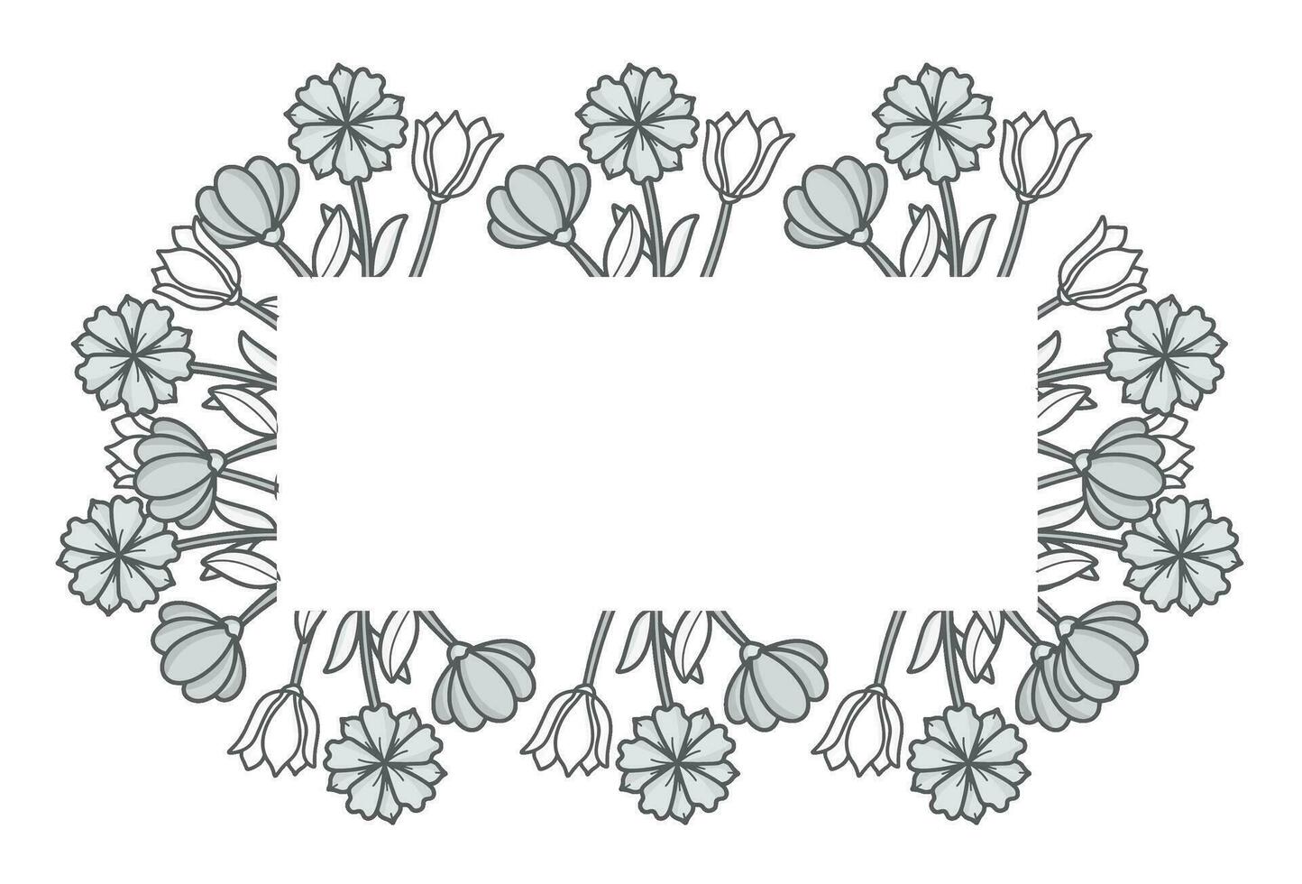 flor marco antecedentes decoración vector
