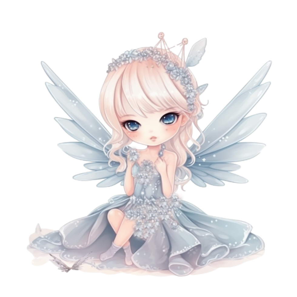 cute little fairy Isolated Ai generative png