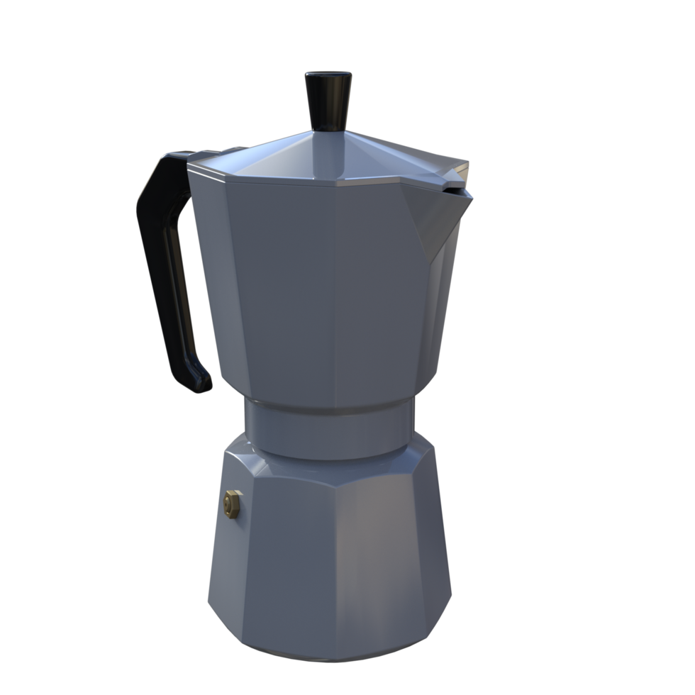 Coffee maker isolated 3d png