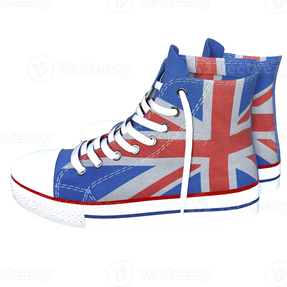 Casual shoes isolated 3d png