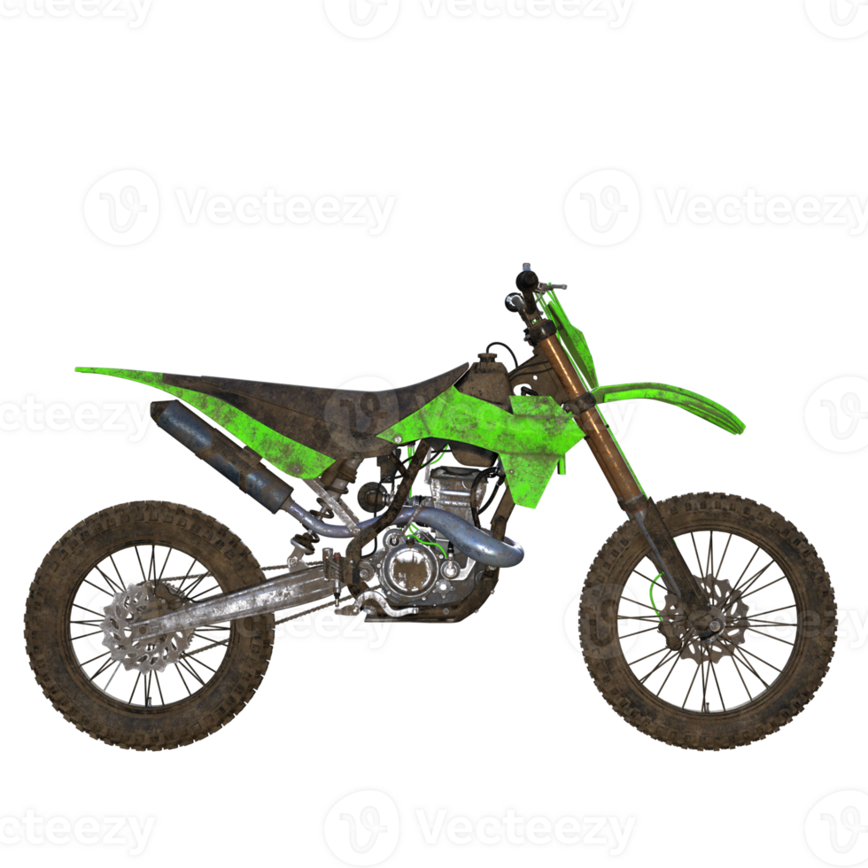 moto Piste isolé 3d png