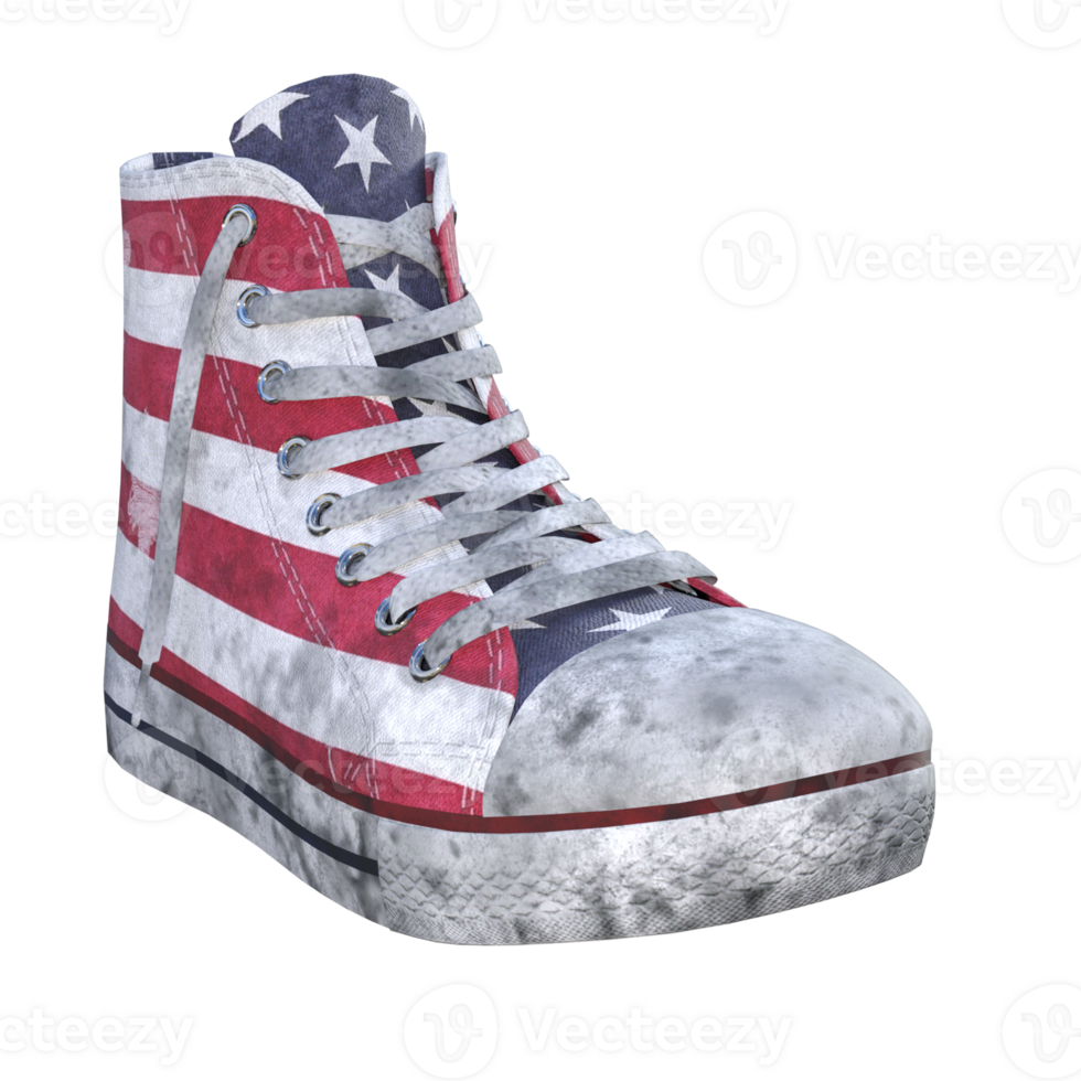 Casual shoes isolated 3d png
