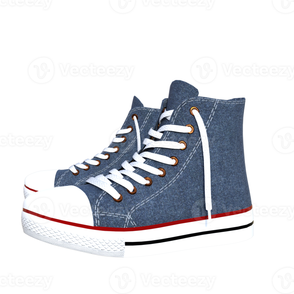 Casual shoes isolated 3d png
