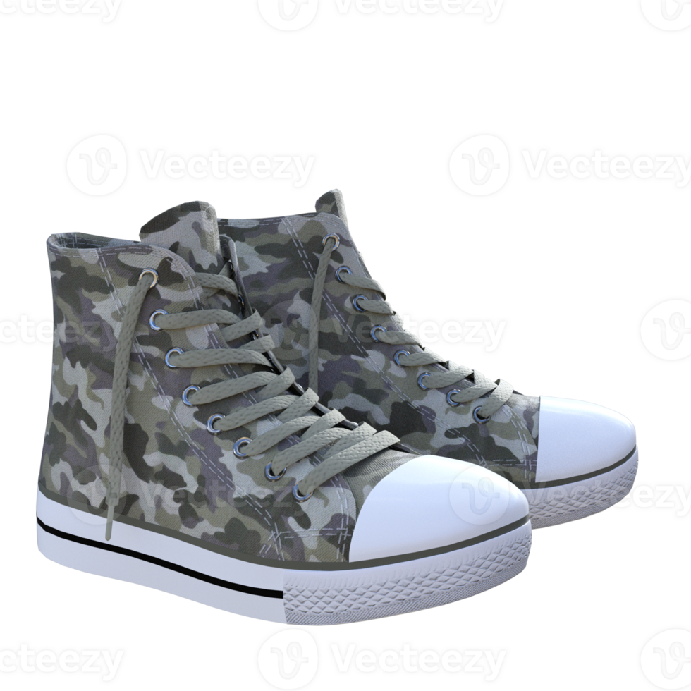 Casual shoes isolated 3d png