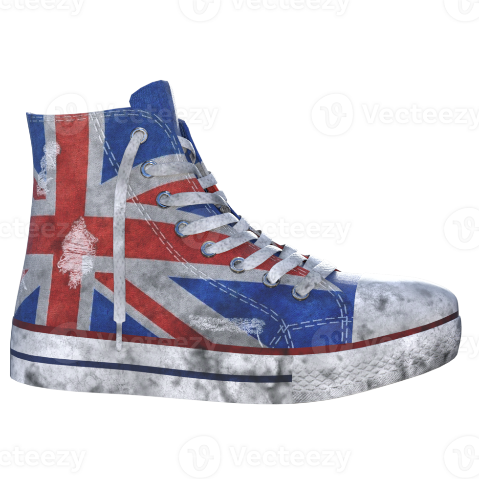 Casual shoes isolated 3d png