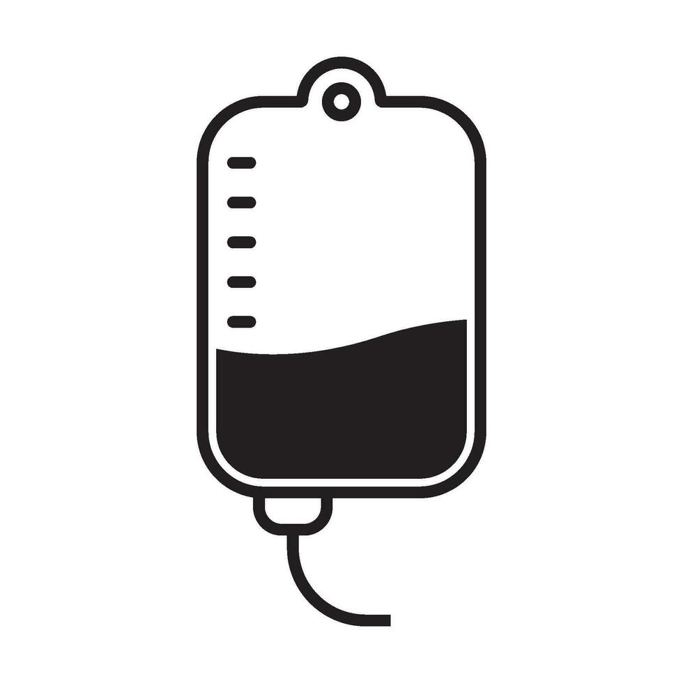 blood bag icon vector