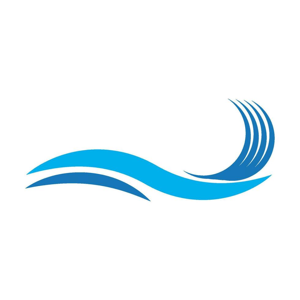 logo de onda de agua vector