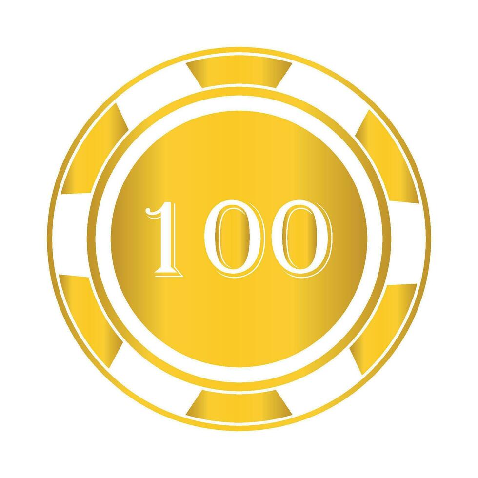 casino chip icon vector