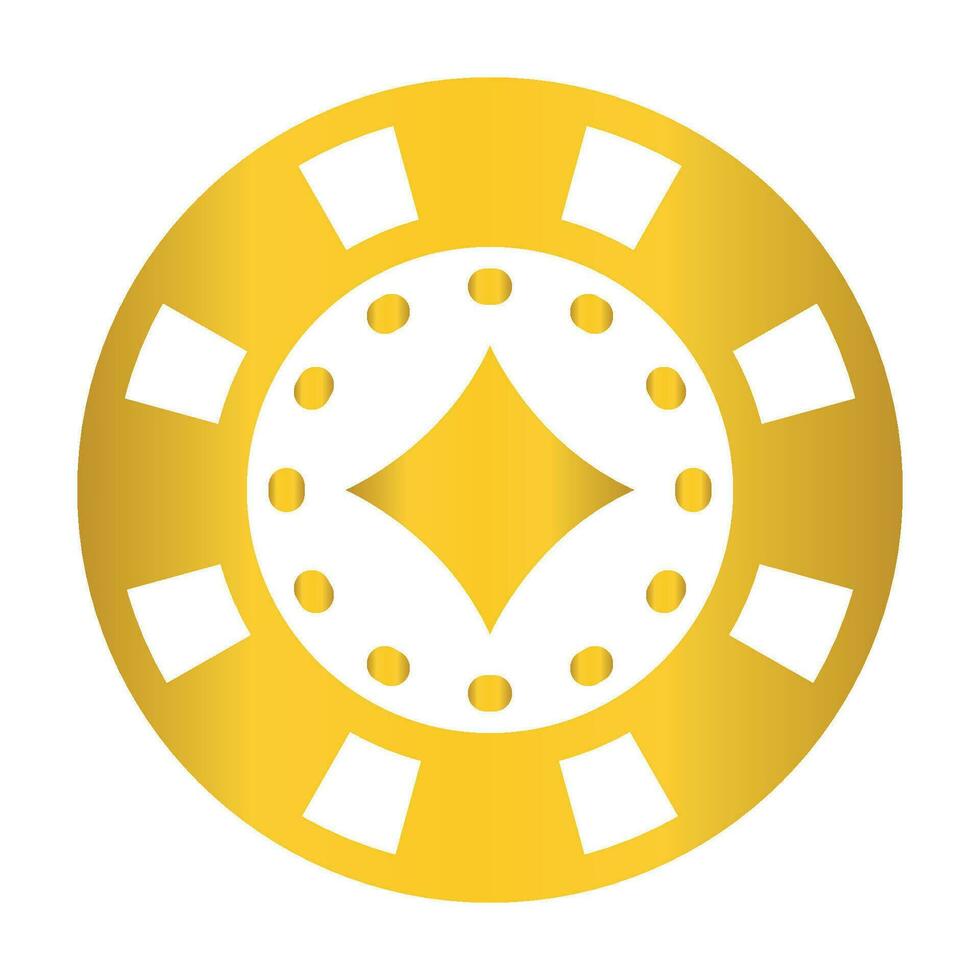 casino chip icon vector
