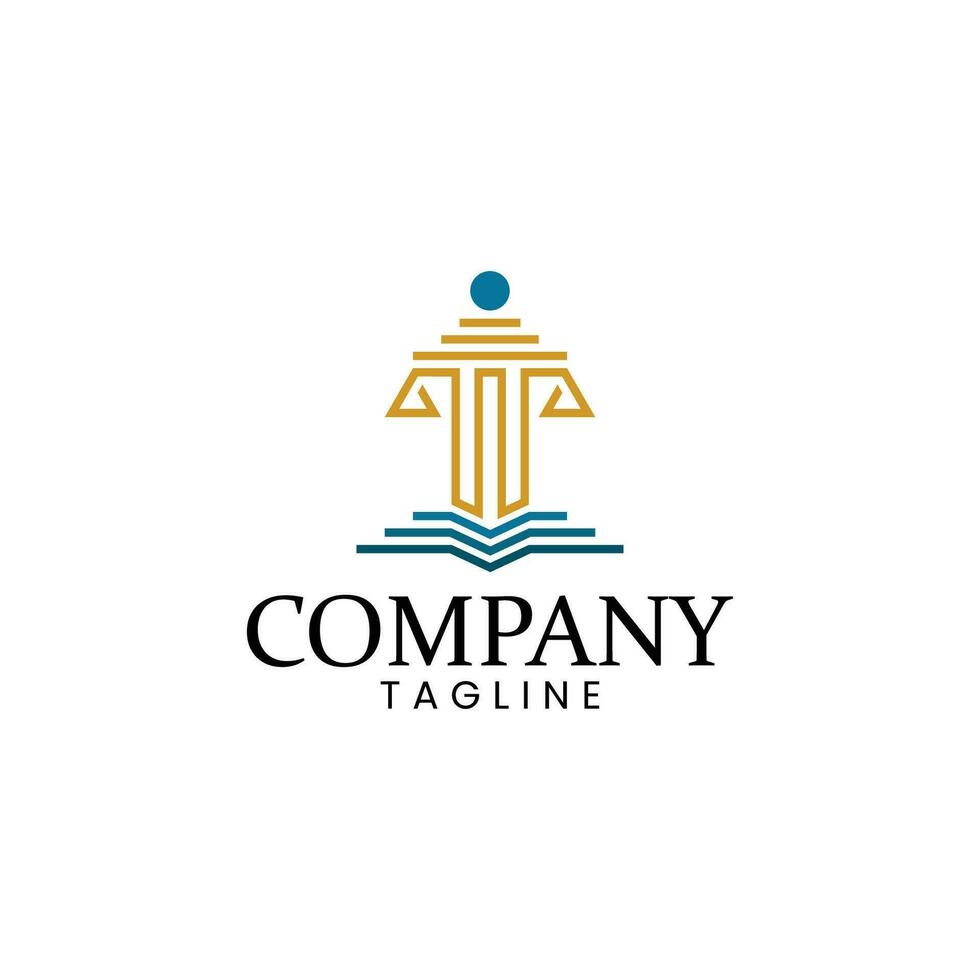 law simple logo vector